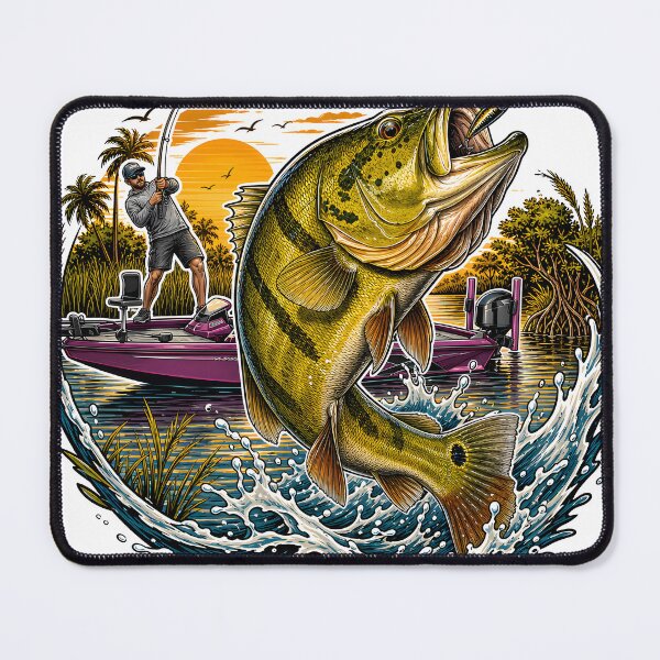Item preview, Trophy Bass Sunset Fishing Battle designed and sold by castillomiami.