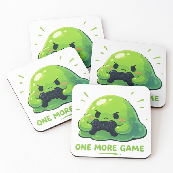Item preview, Gaming Slime Squad – Cute Gamer Blob Sticker Pack designed and sold by มานิอิสคอร์เนอร์.
