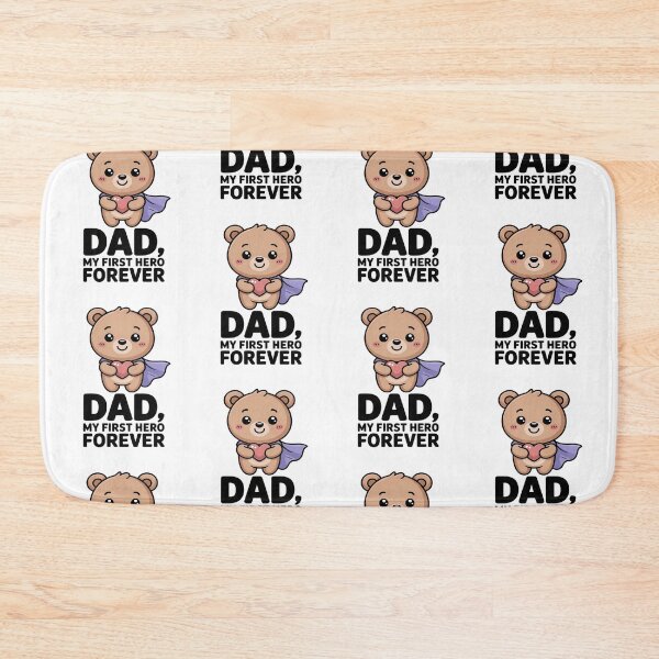 Item preview, Dad, My First Hero Forever  | Cute Teddy Bear Father's Day Gift | Loving Dad Appreciation designed and sold by InspiredCreatives.
