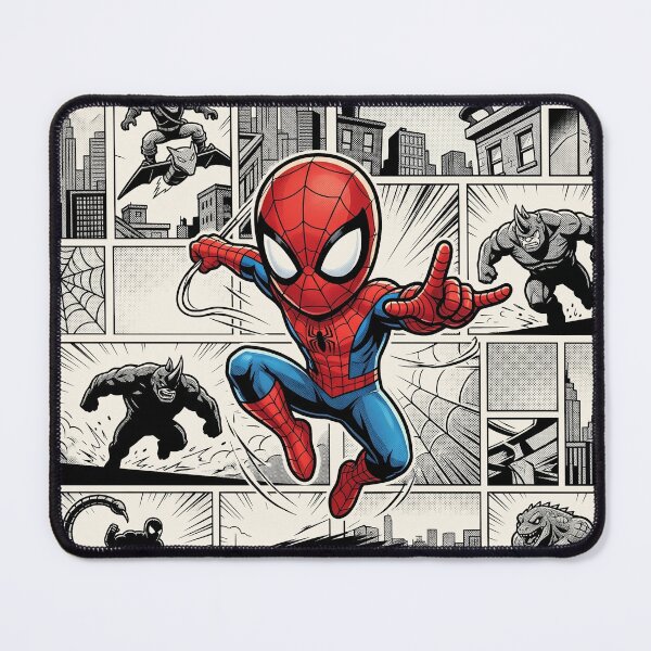 Item preview, Web Hero Comic Panel Chibi Action Fan Art designed and sold by KismetsKawaiiCo.