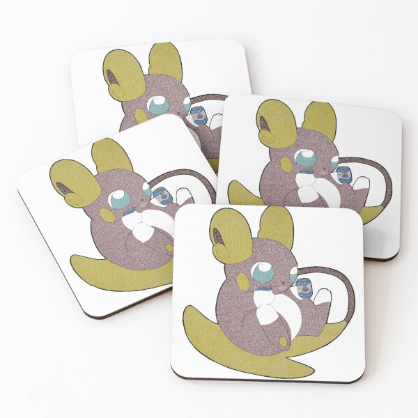 Item preview, Retro Mouse Monster on Surfboard Pointillism designed and sold by Pocket-Pixel.