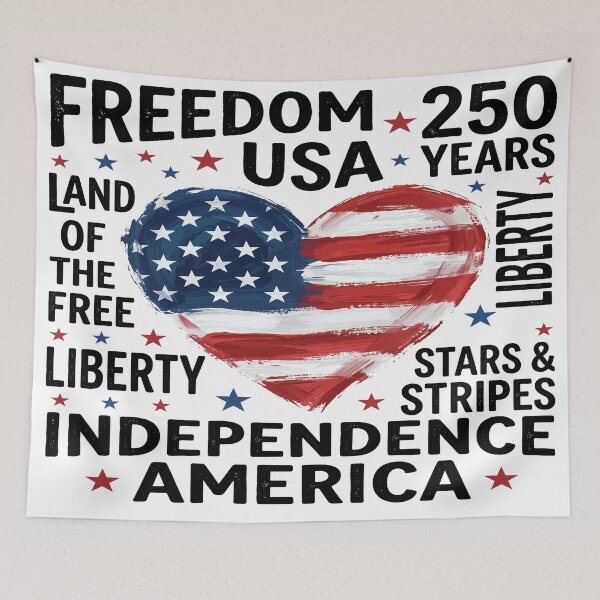 Item preview, Freedom 250: The American Heart Commemorative designed and sold by LiveLearnCreate.