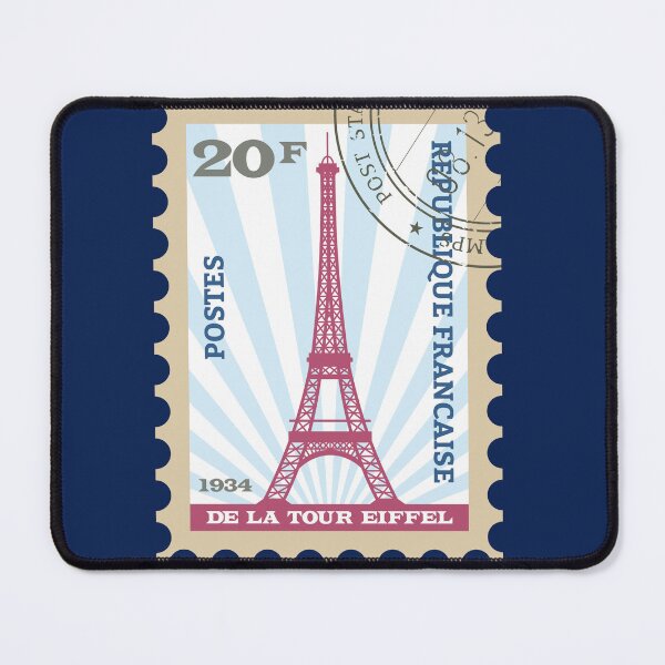 Item preview, Eiffel Tower Vintage Postage Stamp designed and sold by thelivingrp.