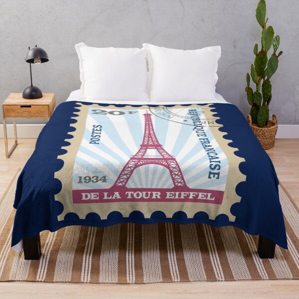 Item preview, Eiffel Tower Vintage Postage Stamp designed and sold by thelivingrp.