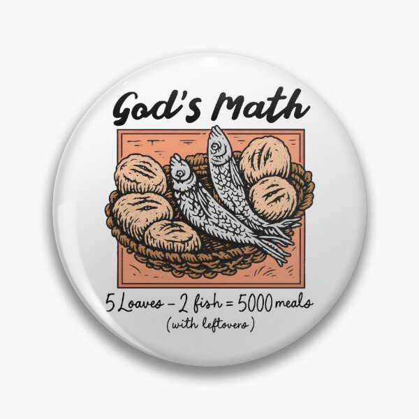 Item preview, Gods Math Loaves And Fishes designed and sold by ChrisPfeiffer.