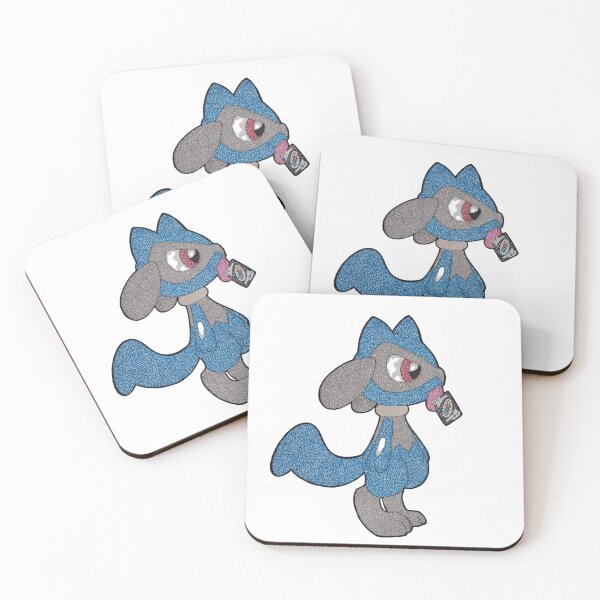 Item preview, Edgy Blue Wolf Monster Card Game Stipple designed and sold by Pocket-Pixel.