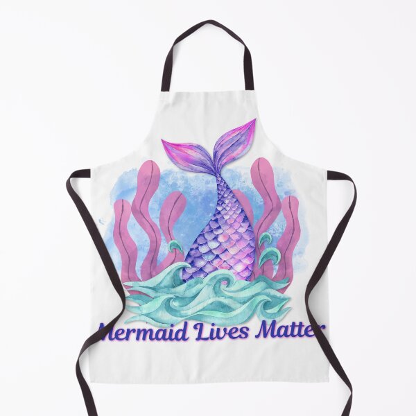 Item preview, Mermaid Lives Matter Watercolor Mermaid Tail | Cute Ocean Fantasy Art for Mermaid Lovers designed and sold by DonnaRaine.