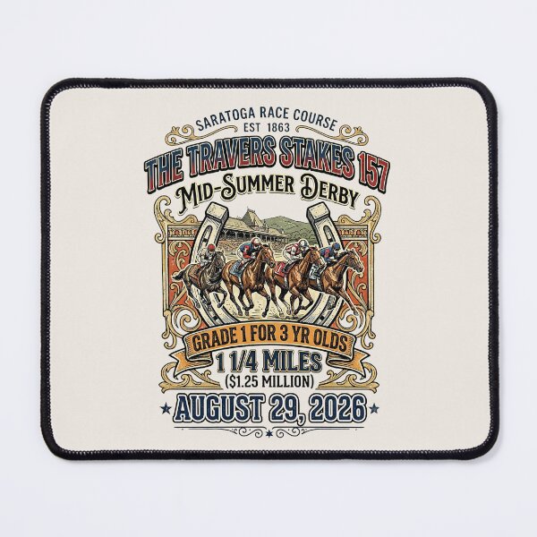 Item preview, 2026 Travers Stakes Midsummer Derby Saratoga horse racing gifts and more designed and sold by Ginny Luttrell.