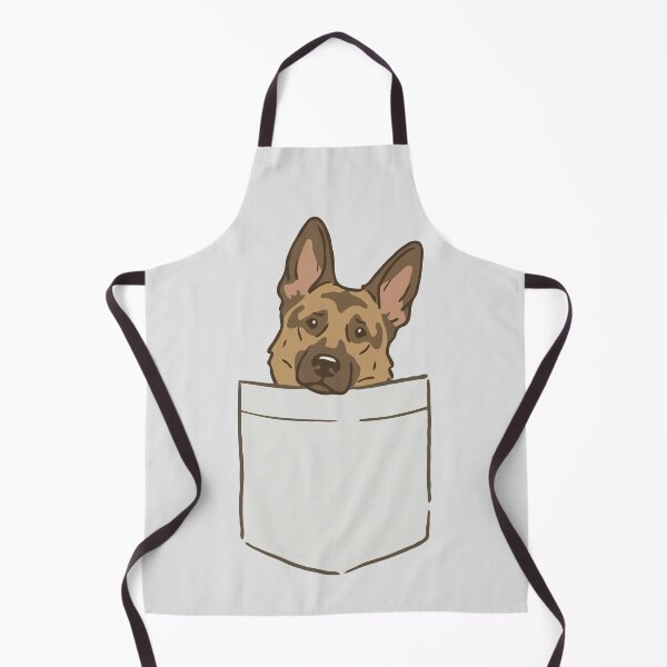 Item preview, Peeking German Shepherd in a Pocket designed and sold by Gkinoki.