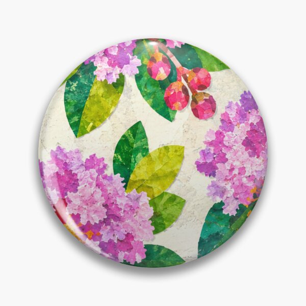 Item preview, Purple Crape Myrtle Seamless Floral Pattern, Vibrant Botanical Collage, Pink Lavender Flower Repeat Print designed and sold by SWSandraWechner.