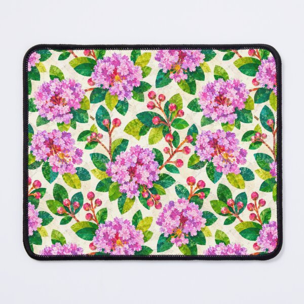 Item preview, Purple Crape Myrtle Seamless Floral Pattern, Vibrant Botanical Collage, Pink Lavender Flower Repeat Print designed and sold by SWSandraWechner.