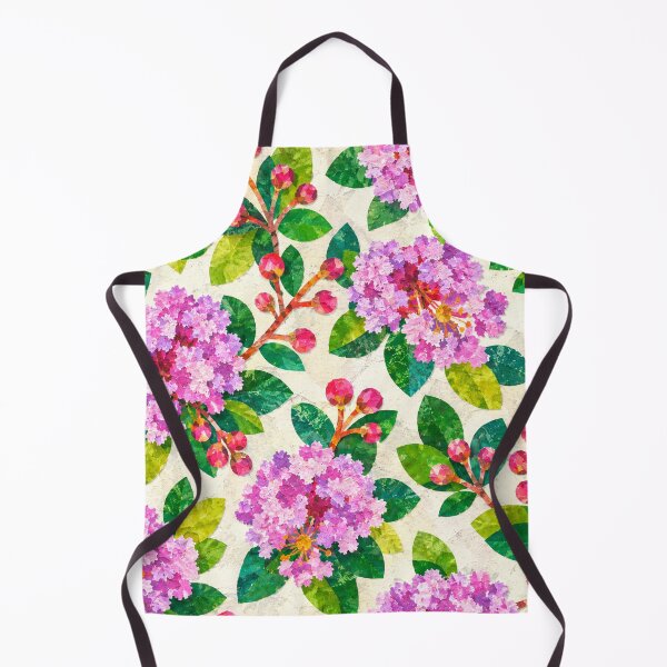 Item preview, Purple Crape Myrtle Seamless Floral Pattern, Vibrant Botanical Collage, Pink Lavender Flower Repeat Print designed and sold by SWSandraWechner.