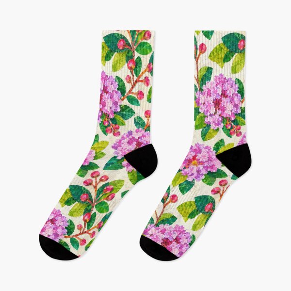 Item preview, Purple Crape Myrtle Seamless Floral Pattern, Vibrant Botanical Collage, Pink Lavender Flower Repeat Print designed and sold by SWSandraWechner.