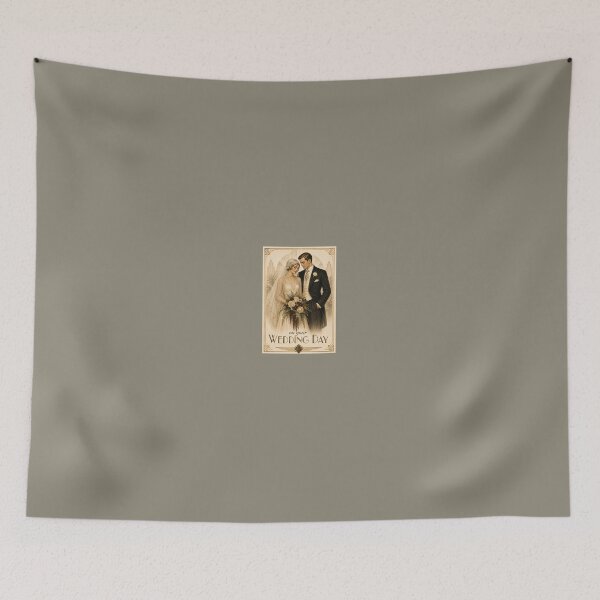 Item preview, On Your Wedding Day – 1930s Art Deco Wedding Card designed and sold by Novel Works Studio.