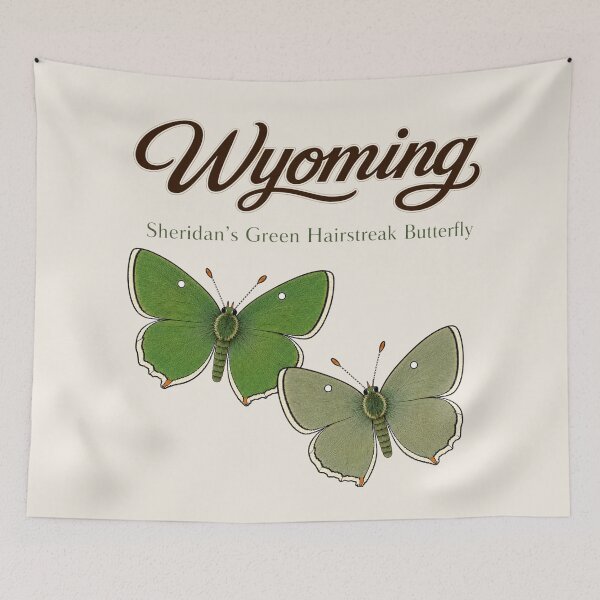 Item preview, Wyoming Sheridan’s Green Hairstreak Butterfly – State Art designed and sold by The-Drip-Studio.