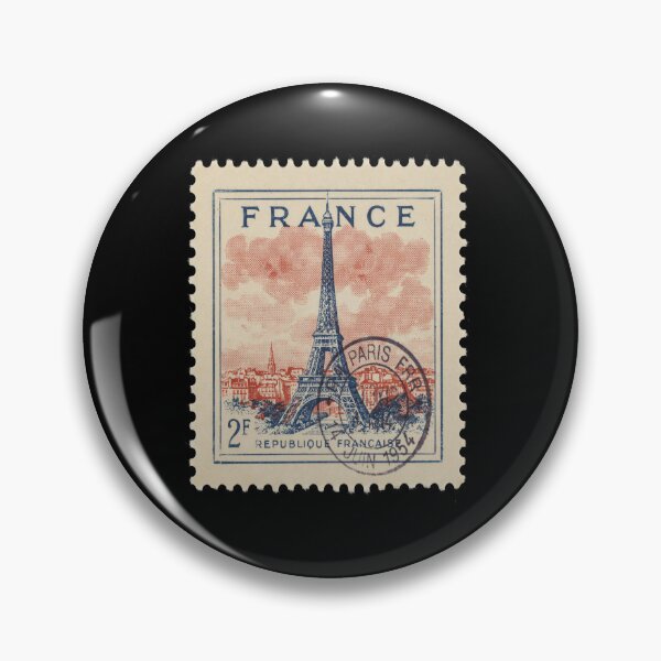 Item preview, Paris France Vintage Postage Stamp Retro Travel Sticker designed and sold by stickercuffs.