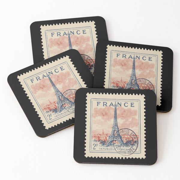 Item preview, Paris France Vintage Postage Stamp Retro Travel Sticker designed and sold by stickercuffs.