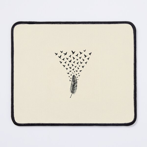 Item preview, Feather to Birds Transformation Art Print | Freedom Quote | Spiritual Wall Art | Minimalist Design designed and sold by Exclusive-Marma.