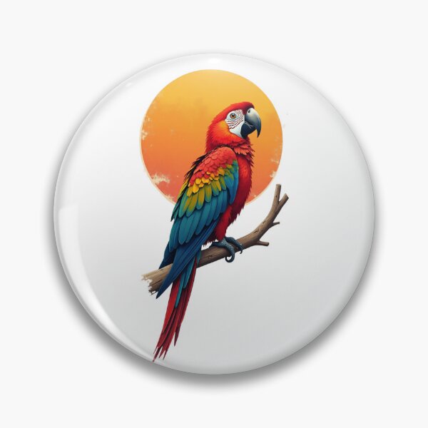 Item preview, Scarlet macaw at Sunset Paradise in Florida Tropical Parrot  designed and sold by piketo.