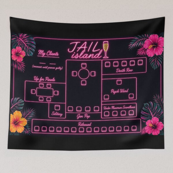 Item preview, Love island seating chart jail 2 designed and sold by VultraVi.