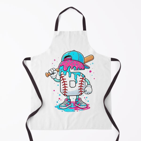 Item preview, Baseball 6th Birthday Boy 6 Year Old Ice Cream Drip designed and sold by FoulPoint.