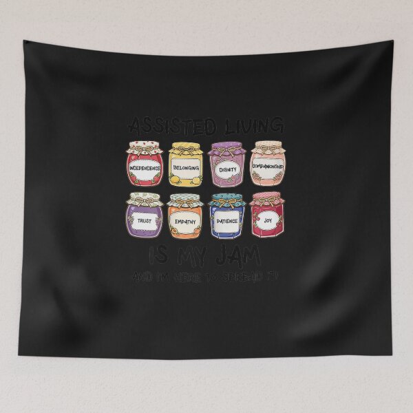Item preview, Assisted Living is My Jam CNA Senior Caregiver Resident designed and sold by FrankIsabel.
