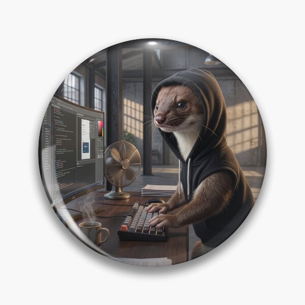 Item preview, Dodgy Stoat Hacker designed and sold by Tridentulus.