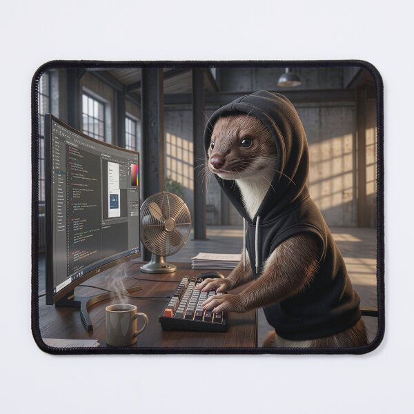 Item preview, Dodgy Stoat Hacker designed and sold by Tridentulus.