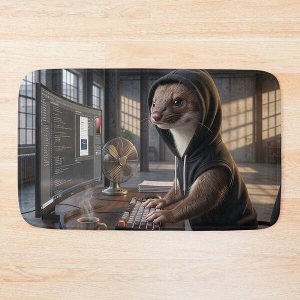 Item preview, Dodgy Stoat Hacker designed and sold by Tridentulus.
