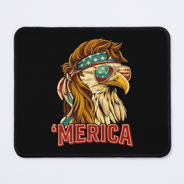 Item preview, Merica Bald Eagle Mullet USA Flag Patriotic 4th of July Retro designed and sold by Vermanartist.