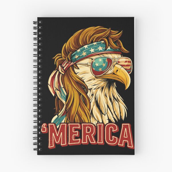 Item preview, Merica Bald Eagle Mullet USA Flag Patriotic 4th of July Retro designed and sold by Vermanartist.