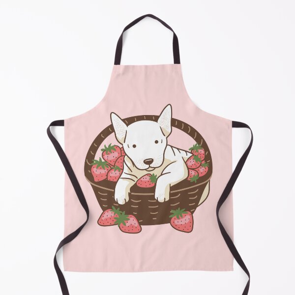 Item preview, Bull Terrier and Strawberries designed and sold by Wlaurence.