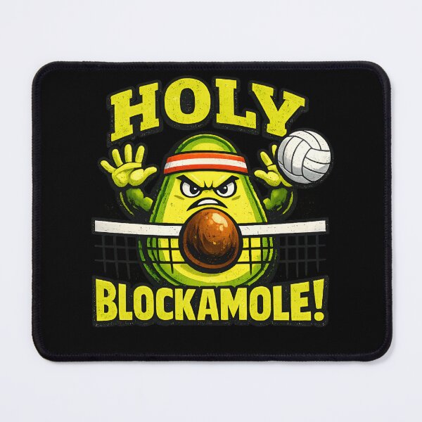 Item preview, Holy Blockamole Funny Avocado Volleyball Player Pun Volleyball  designed and sold by Zizo-DR44.