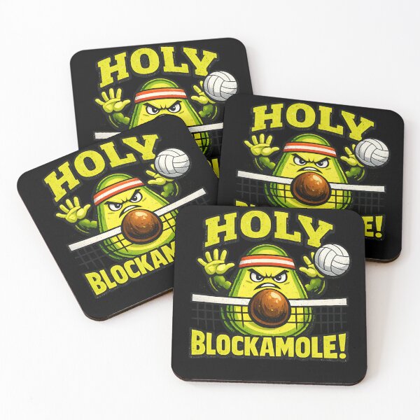 Item preview, Holy Blockamole Funny Avocado Volleyball Player Pun Volleyball  designed and sold by Zizo-DR44.