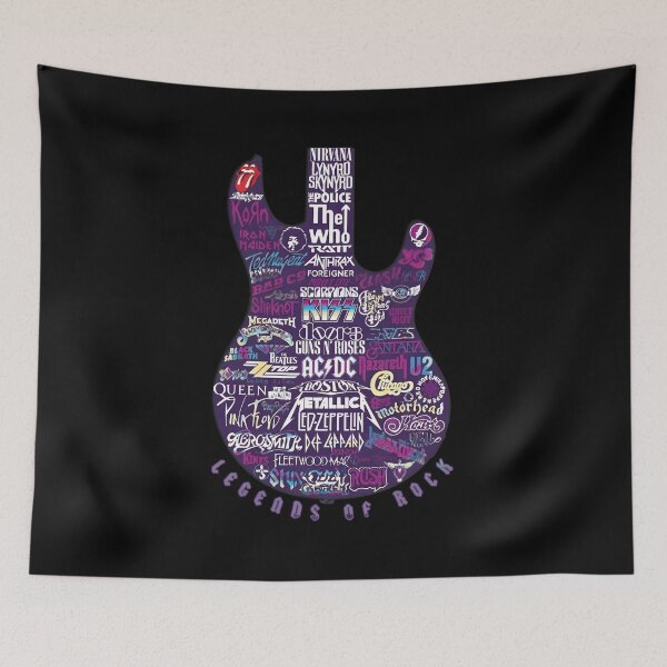 Item preview, Guitar Outline Rock Music Icons Collective designed and sold by Noheqa.