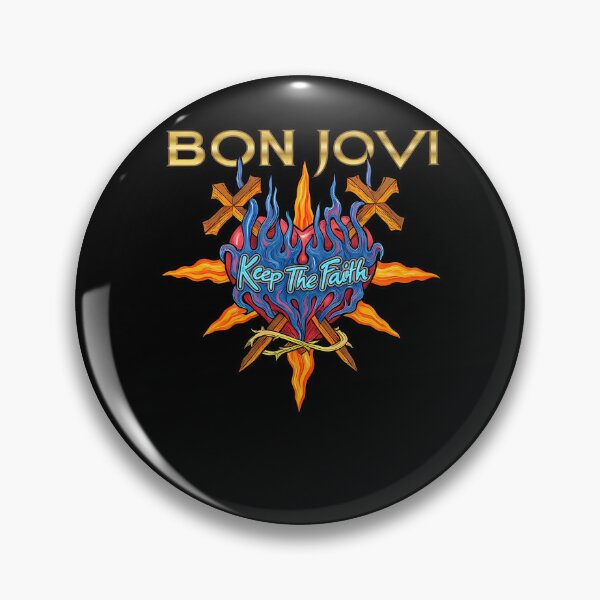 Item preview, Bon Jovis Keep The Faith Flaming Heart designed and sold by JohnesDooley.