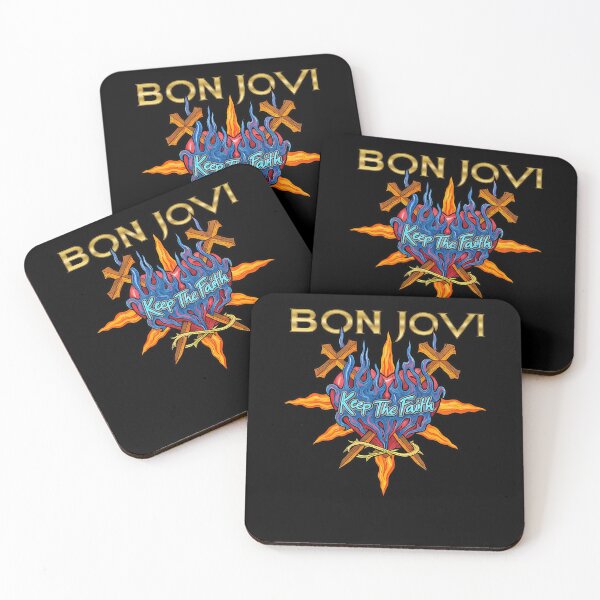 Item preview, Bon Jovis Keep The Faith Flaming Heart designed and sold by JohnesDooley.