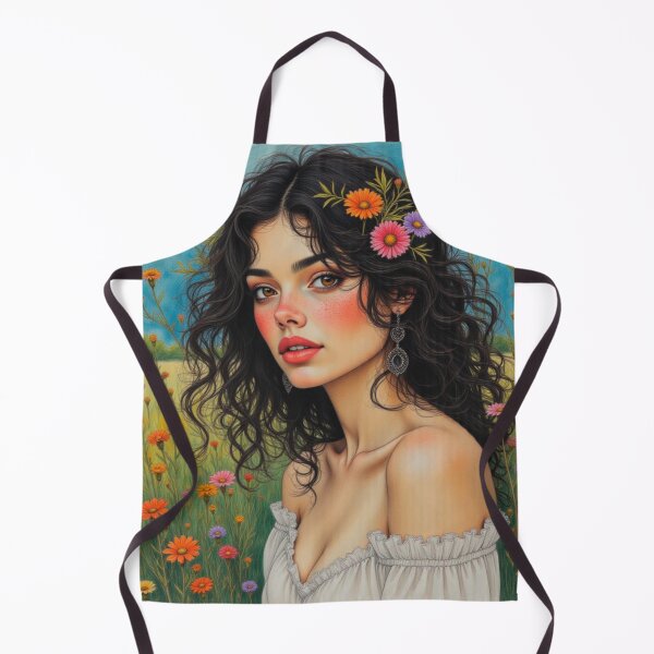 Item preview, Floral Woman Portrait  designed and sold by Beyond The Canvas.
