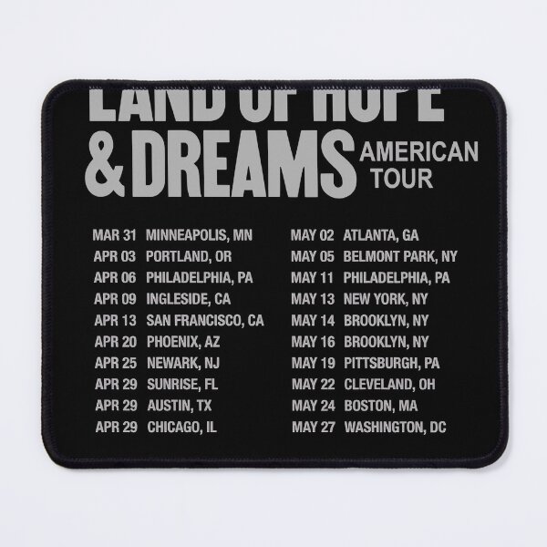 Item preview, Hope Dreams Tour Schedule Distressed Graphic designed and sold by Noheqa.