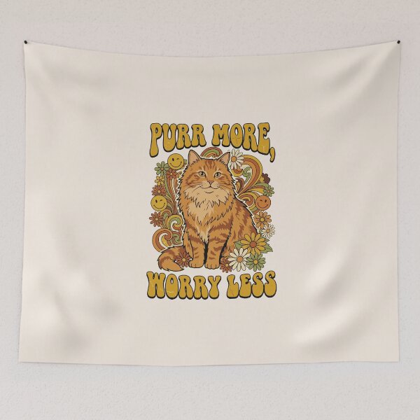 Item preview, Purr More Worry Less designed and sold by AliveStyle.