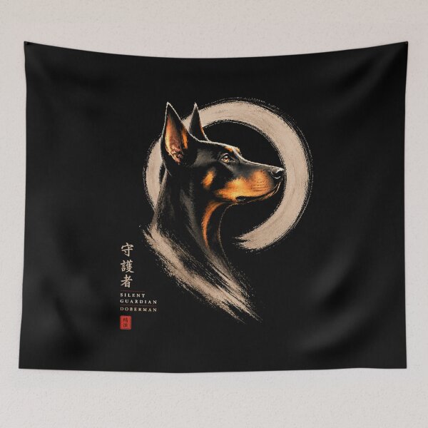 Item preview, Silent Guardian – Doberman | Guardians of the Enso Collection designed and sold by Sanctum Icons.