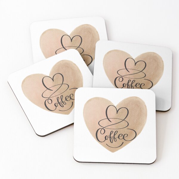 Item preview, Heart Shaped Coffee Bean Pattern designed and sold by Lorens Designs.