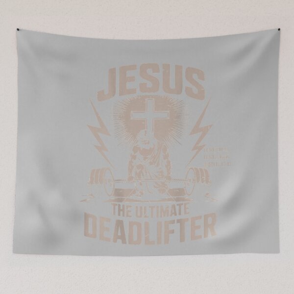 Item preview, Jesus The Ultimate Deadlifter Funny Christian Gym Workout designed and sold by mjohnson9.