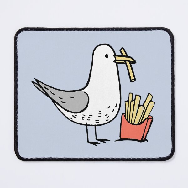 Item preview, Seagull Eating Fries designed and sold by Spring Things.