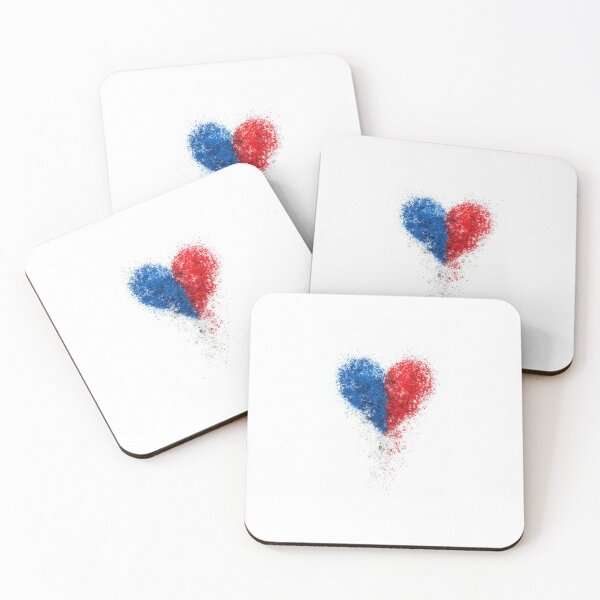 Item preview, Heart of Haiti, Blue and Red of the Flag designed and sold by AyitiBleuShop.