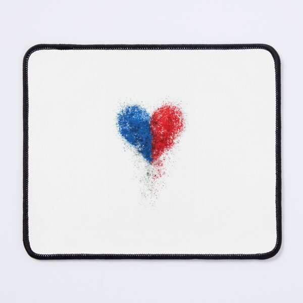 Item preview, Heart of Haiti, Blue and Red of the Flag designed and sold by AyitiBleuShop.