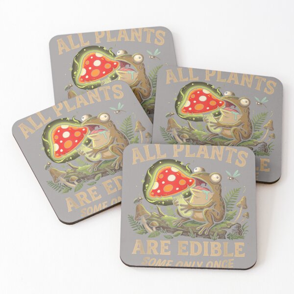 Item preview, Goblincore Frog Eating Mushroom Funny Sarcastic Cottagecore designed and sold by KathieFaugh.