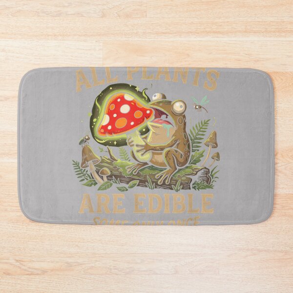 Item preview, Goblincore Frog Eating Mushroom Funny Sarcastic Cottagecore designed and sold by KathieFaugh.