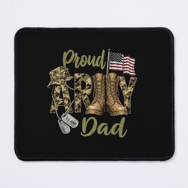 Item preview, Proud Army Dad Patriotic Military Father Boots And Dog Tags Design designed and sold by Osstaramilua.