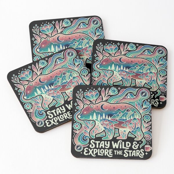 Item preview, stay wild and explore the stars designed and sold by Mystic & Celestial Art.